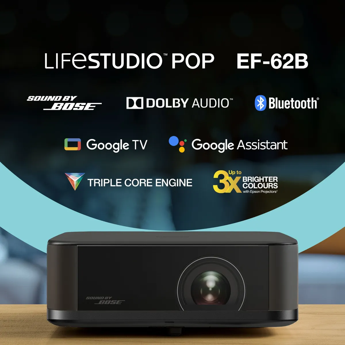 EPSON V11HB73140 4K PRO-UHD LED 700 ANSI lumen hordozható Wi-Fi Bluetooth #3
