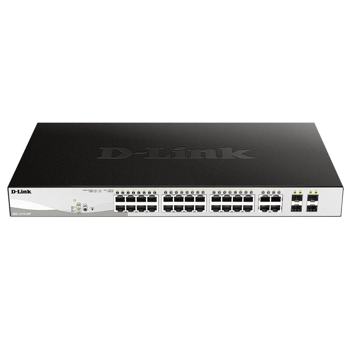 D-Link DGS-1210-24P/E DGS-1210-24P okos menedzselt switch 24-portos PoE 193 W 4x SFP ventilátormentes #1