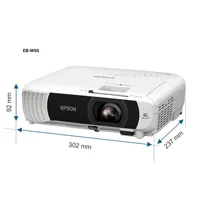 Epson V11HB58040 EB-W55 3LCD WXGA 4000 ANSI lumen, 2x HDMI, Wi-Fi, 16:10, trapézkorrekció 30 fok, 2W beépített hang #5