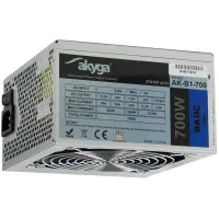 Akyga AK-B1-700 Basic ATX tápegység 700W 12cm ventilátor 20-4 pin EPS12V 4-4 PCI-E 6-pin SATA 5x Molex 2x mini-Molex 1x