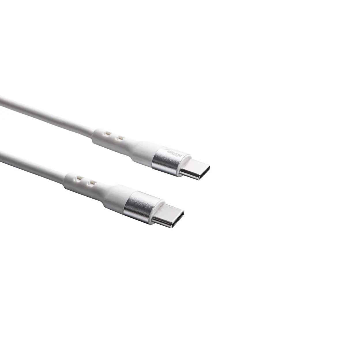 Akyga AK-USB-40 USB Type-C kábel 60 W 1 m fehér #2