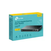 TP-Link LS1210GP LiteWave LS1210GP 9x 10-100-1000 RJ45 portok, 8 PoE, 1x SFP, 20 Gbps, 63W PoE keret, asztali és falra szerelhető #2