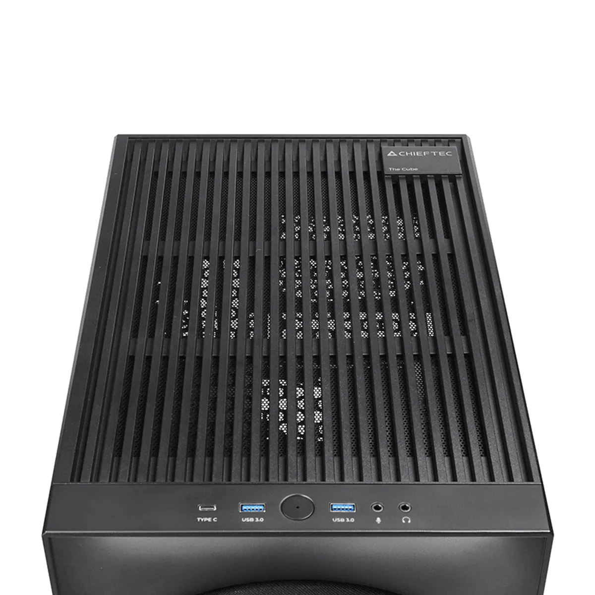 Chieftec CI-03B-OP The Cube Micro-ATX Mini-ITX 2×3,5" és 2×2,5" meghajtóhelyek, 4 bővítőhely, USB-C elöl, tápmax 200 mm #9