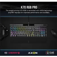 Corsair CH-9109414-NA K70 RGB PRO Mechanikus billentyűzet CHERRY MX SPEED, NKRO, 8MB, USB 3.0, 50 profil, csuklótámasz #2