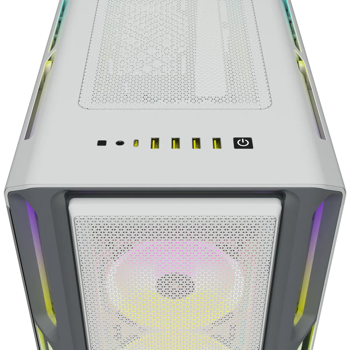 Corsair CC-9011231-WW iCUE 5000T RGB Tempered Glass fehér ATX táp nélkül 3x LL120 RGB #3