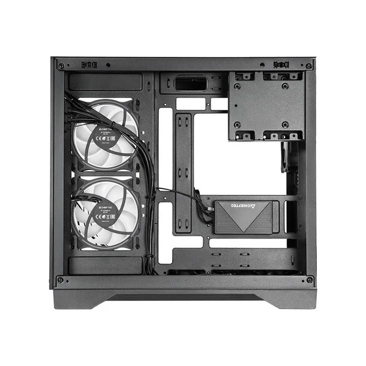 Chieftec GM-30B-TG-OP Visio ablakos ház ATX Micro-ATX Mini-ITX 2x3,5 belső 2x2,5 belső 7 bővítőhely elöl 3x120 ARGB hátul 1x120 ARGB felül 2x120-140 ARGB #4