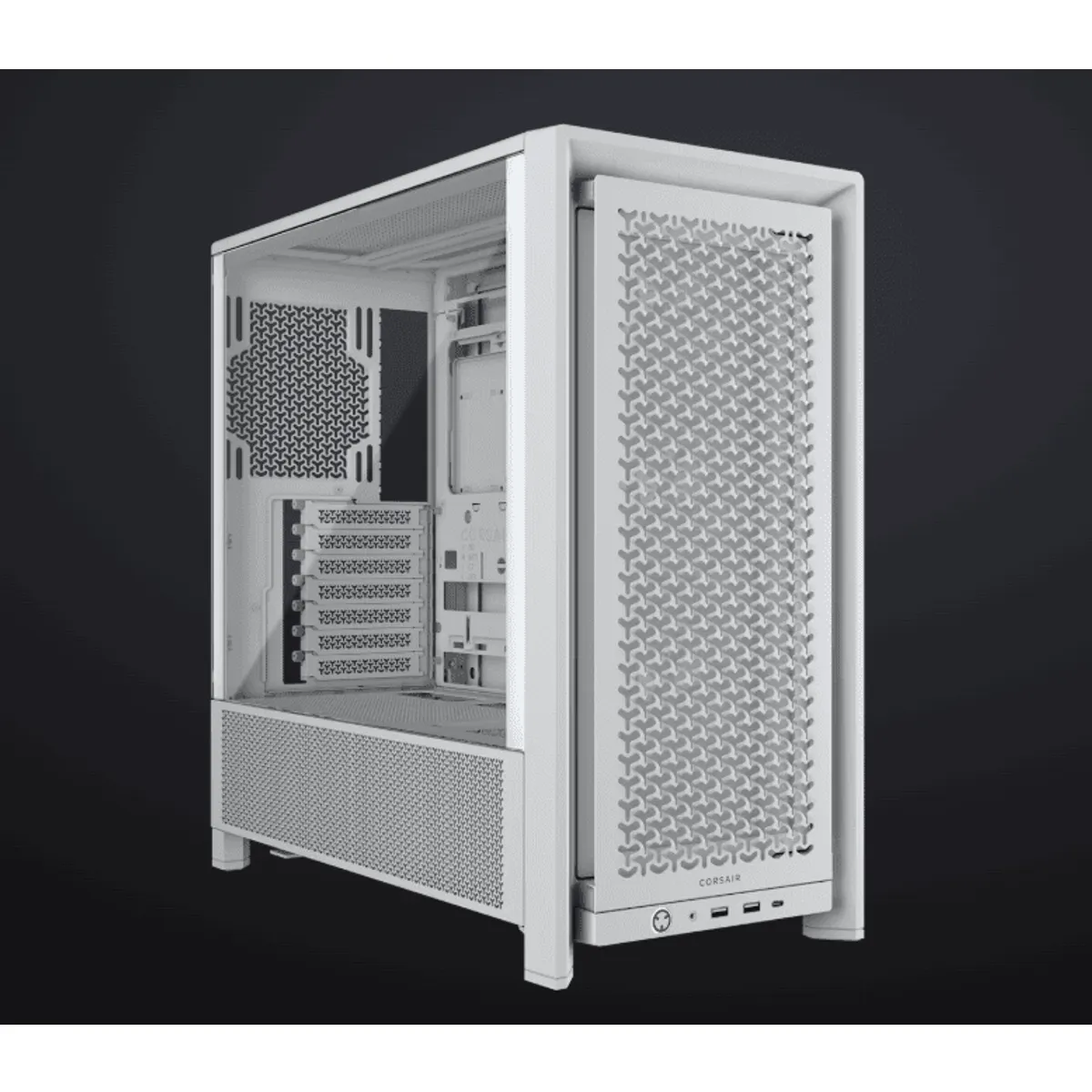 Corsair CC-9011313-WW Frame 4000D RS fehér edzett üveg moduláris 3 RS120 ventilátor #1
