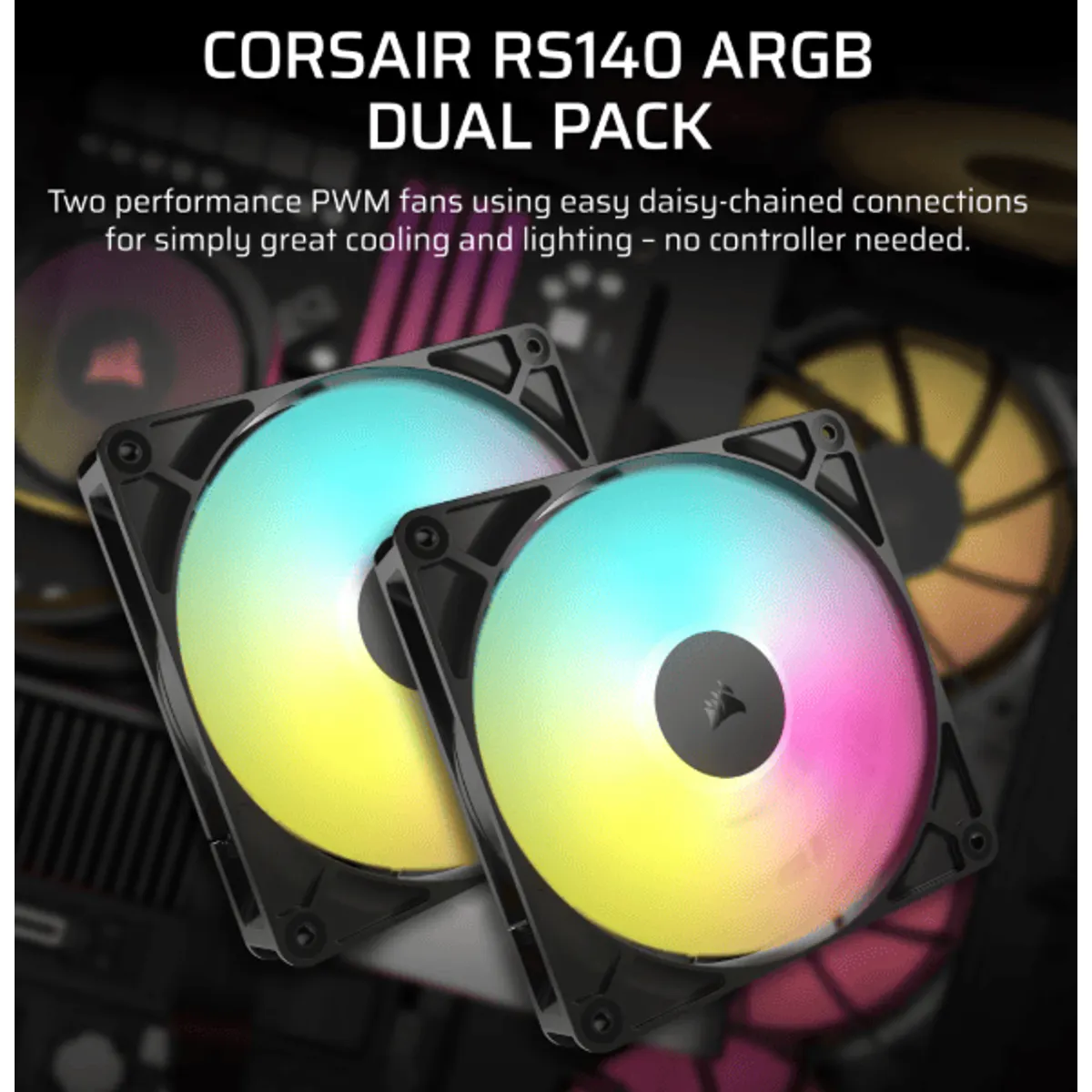 Corsair CO-9050182-WW RS140 ARGB 140mm PWM ventilátor #2