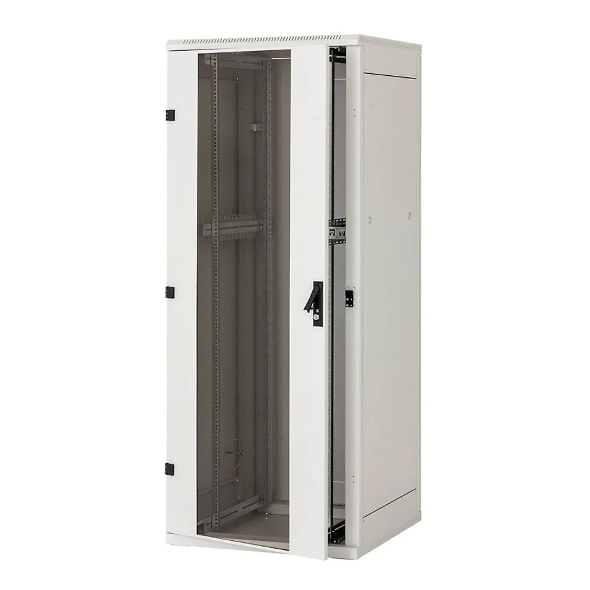 KELine RMA-42-A81-BAY-N1 rack szekrény 42U, 800x1000 mm, biztonsági üvegajtóval, levehető oldalfal és hátfal, RAL9005, 800 kg teherbírás #1