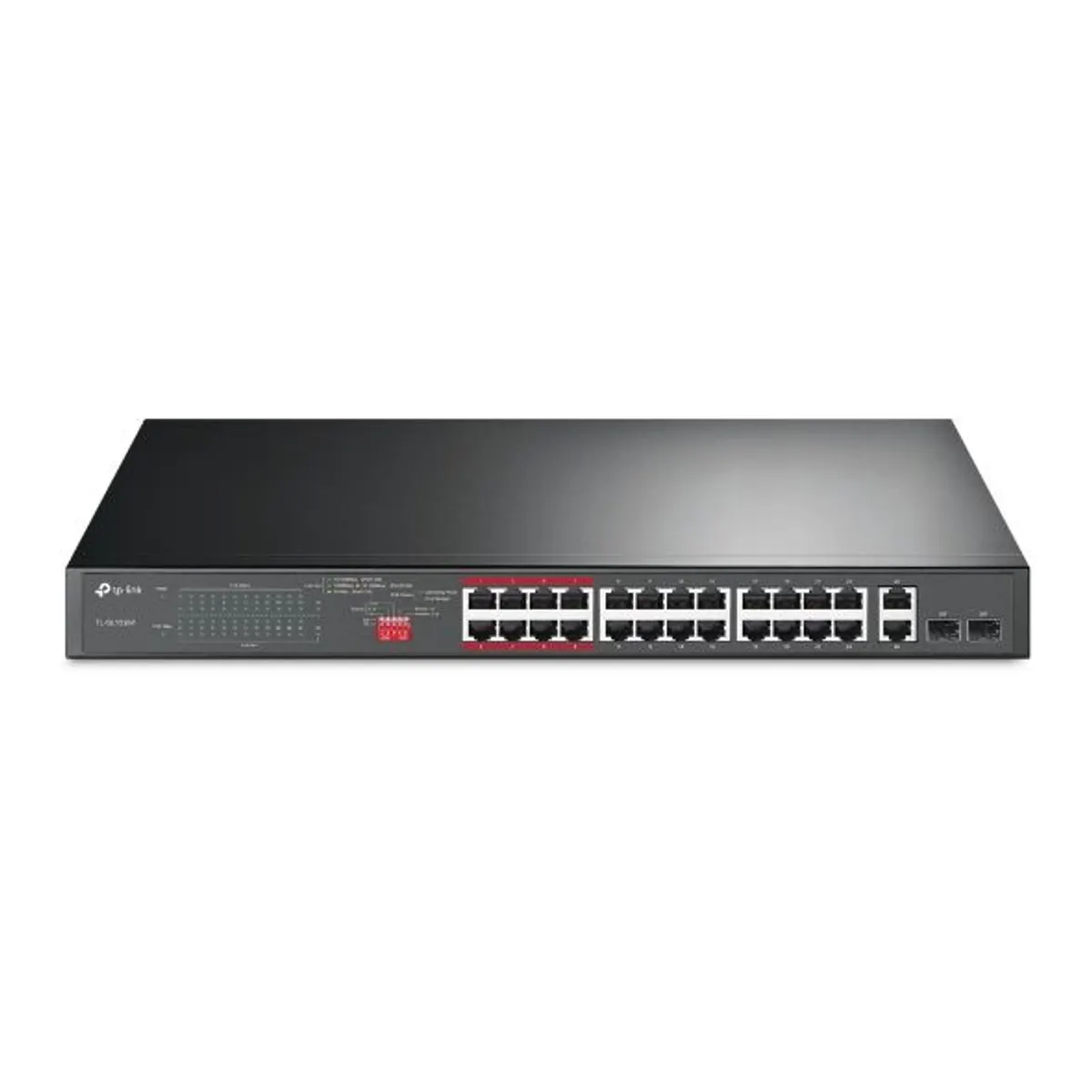 TP-Link TL-SL1226P 24-portos PoE kapcsoló 250 W 2 db Gigabit RJ45 2 db combo SFP #1