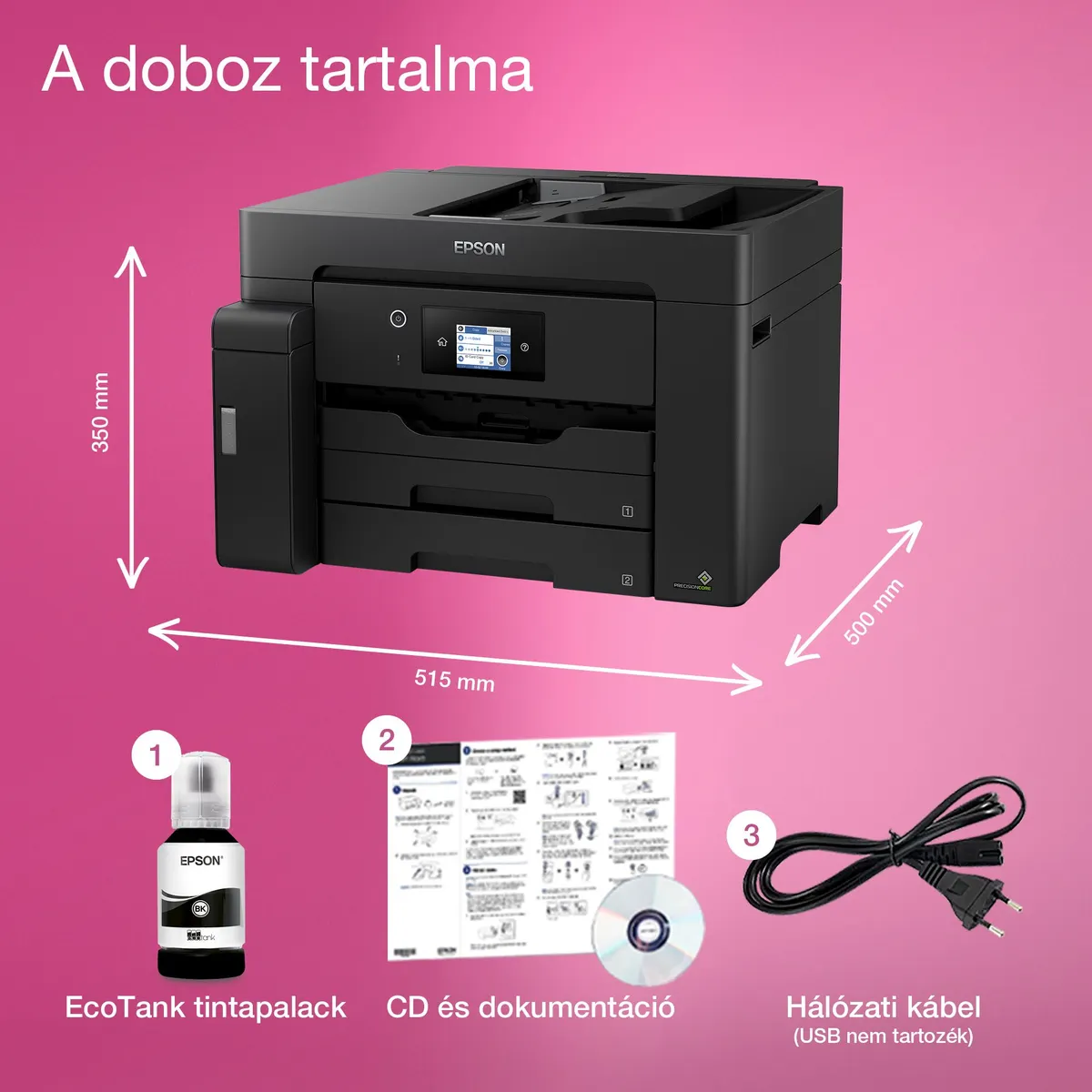 EPSON C11CJ41402 EcoTank M15140 MFP A3 monokróm 32ppm WiFi USB LAN #4