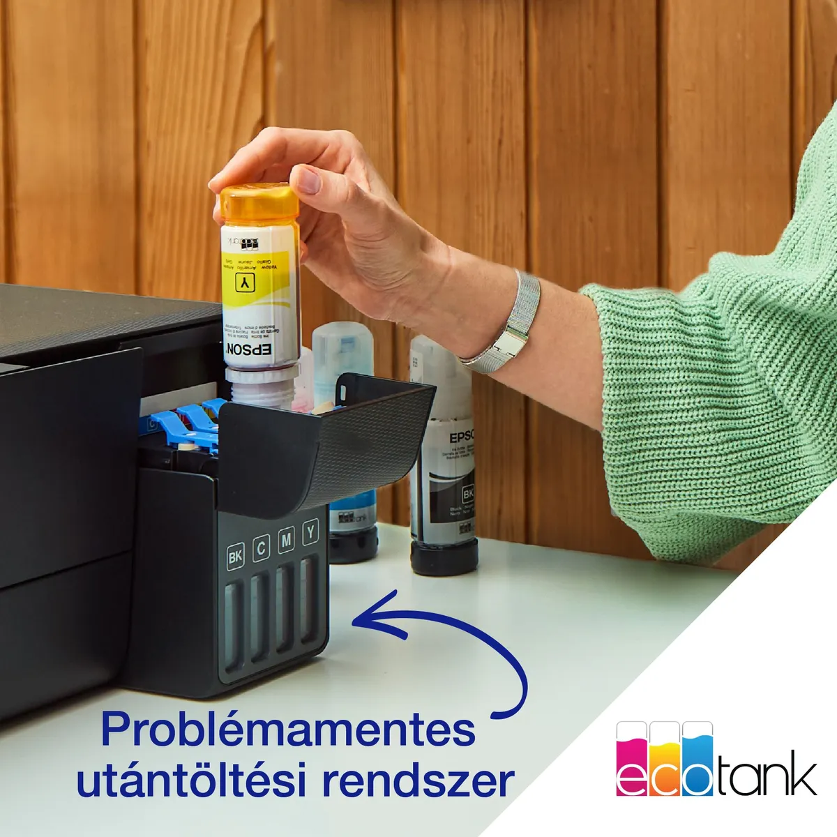 Epson C11CJ67434 EcoTank L3270 multifunkciós tintasugaras WiFi USB A4 színes 5760x1440 DPI #8
