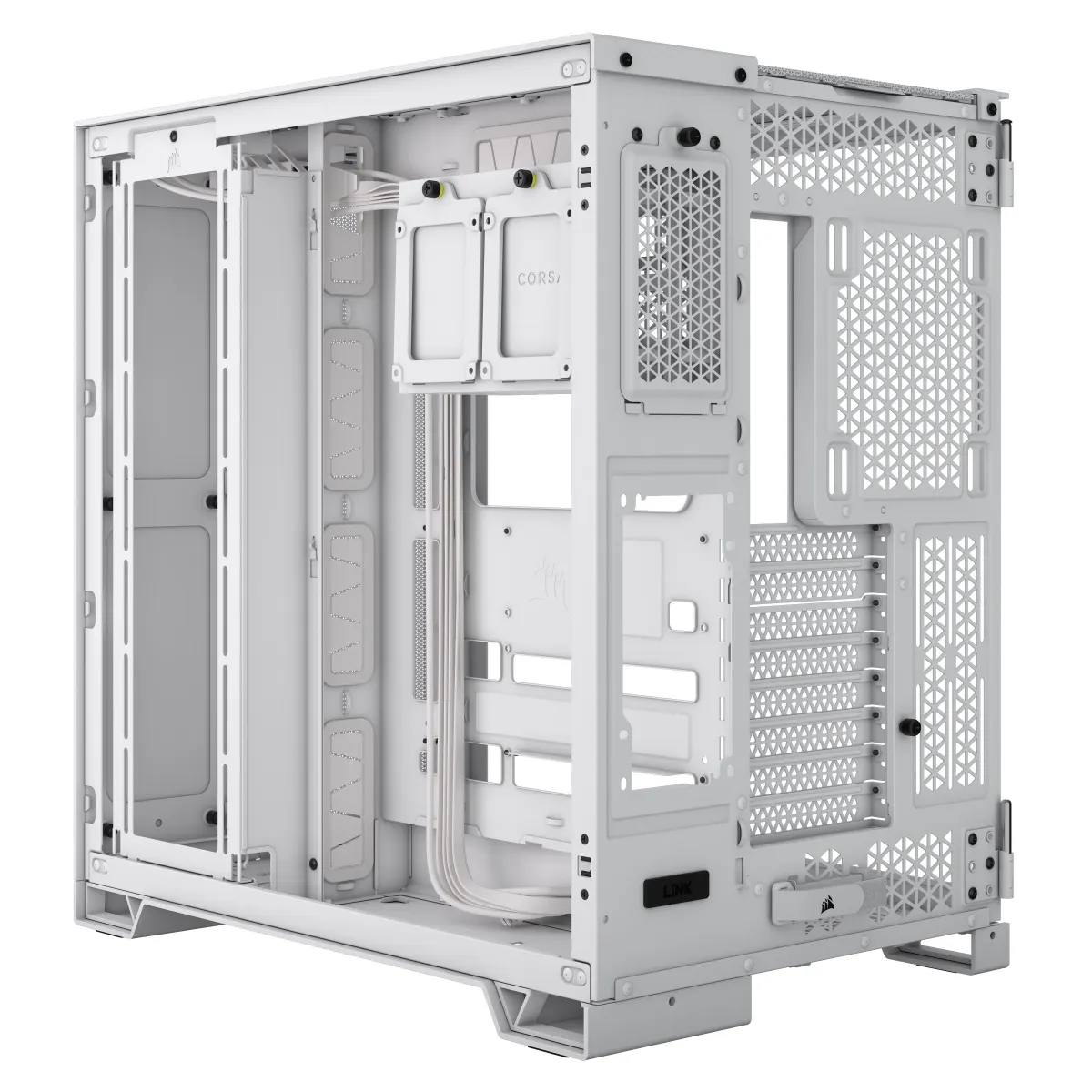 Corsair CC-9011260-WW 6500D Airflow dupla kamrás edzett üveg fehér mid-tower ATX táp nélküli #3