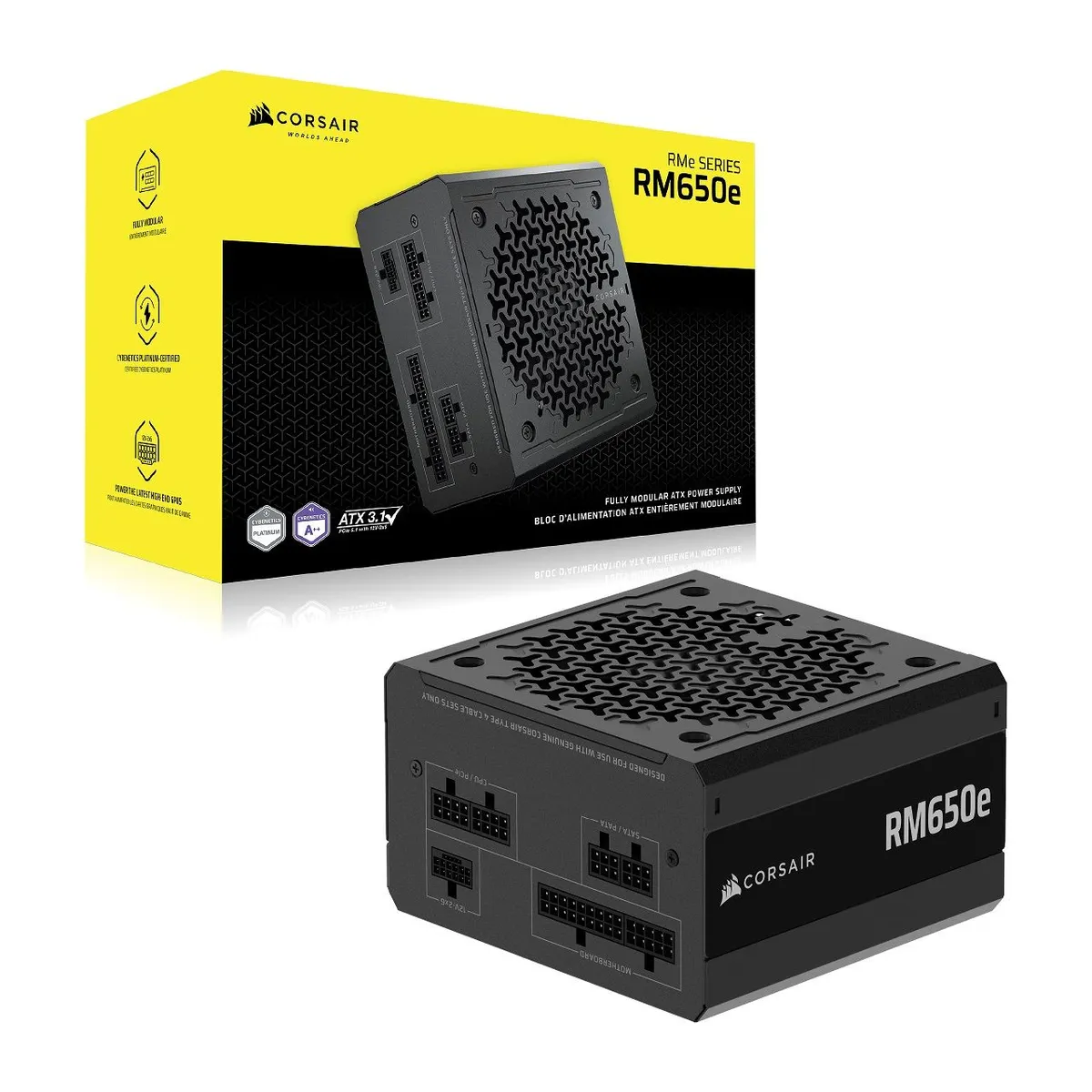 Corsair CP-9020302-EU RM650e 650W ATX 3.1 PCIe 5.1 teljesen moduláris Cybenetics Gold #4