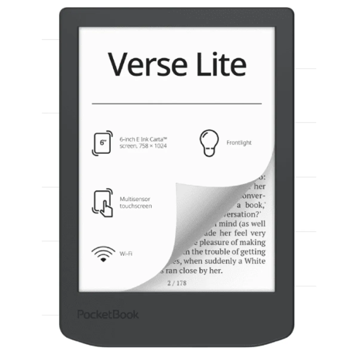 PocketBook PB619-T-WW Verse Lite 6" E Ink Carta 8GB 512MB Wi-Fi USB-C #1