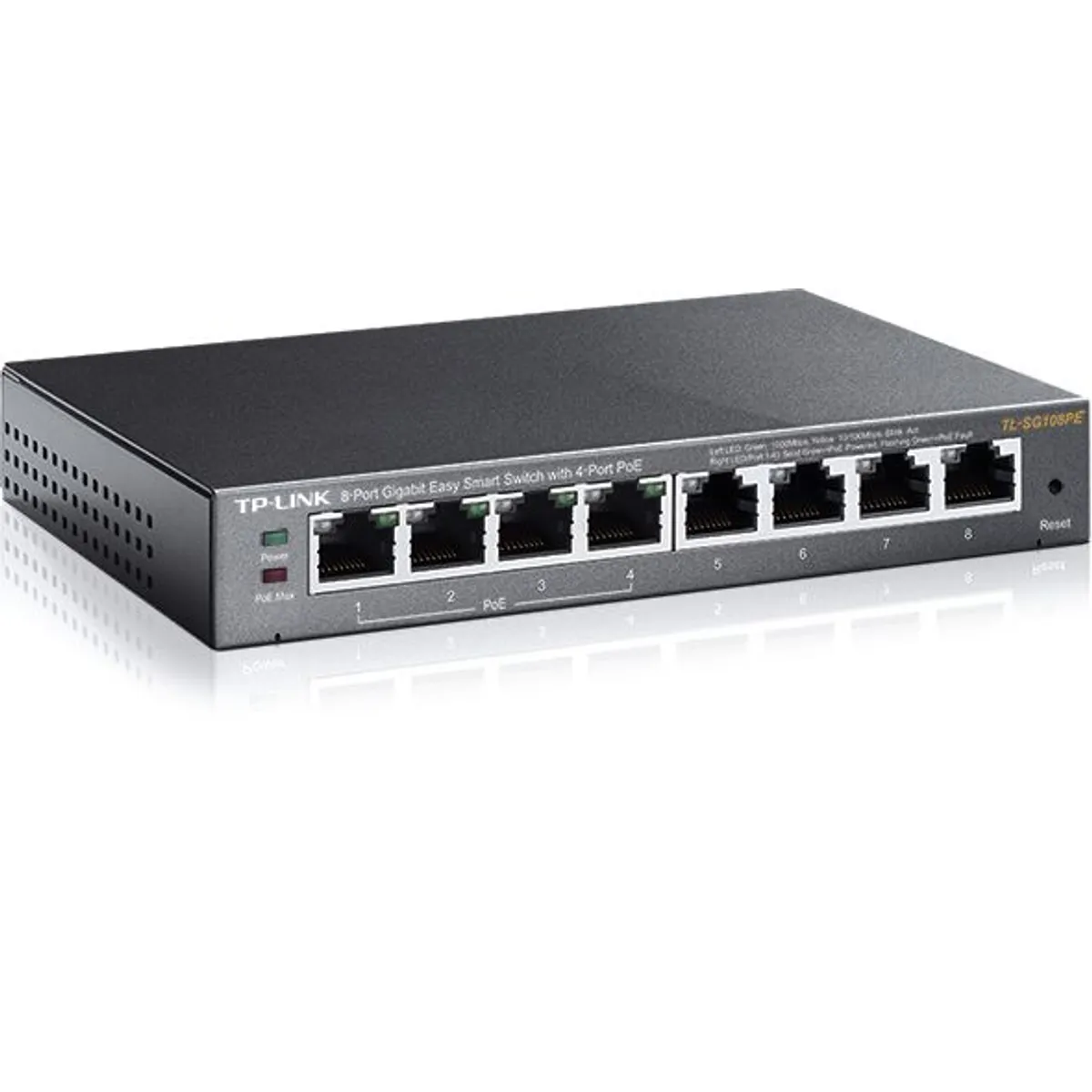 TP-Link TL-SG108PE 8-port Gigabit Easy Smart Switch 4 PoE portok 55 W #1