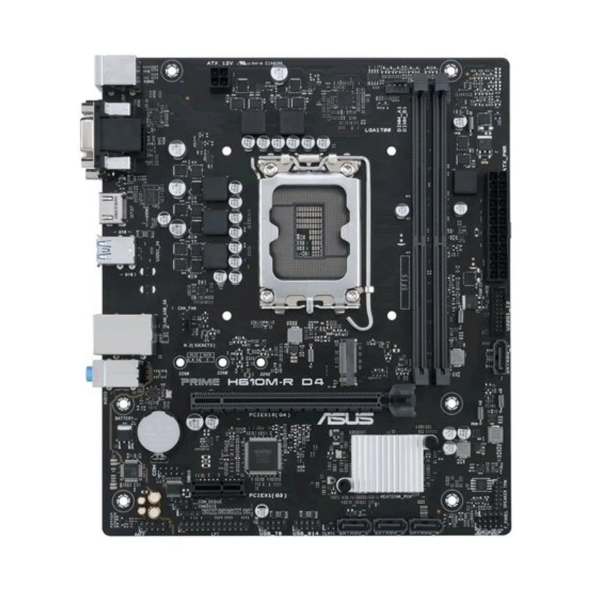 ASUS PRIME H610M-R D4-SI LGA 1700 DDR4 64 GB M.2 SATA HDMI DVI VGA microATX #1