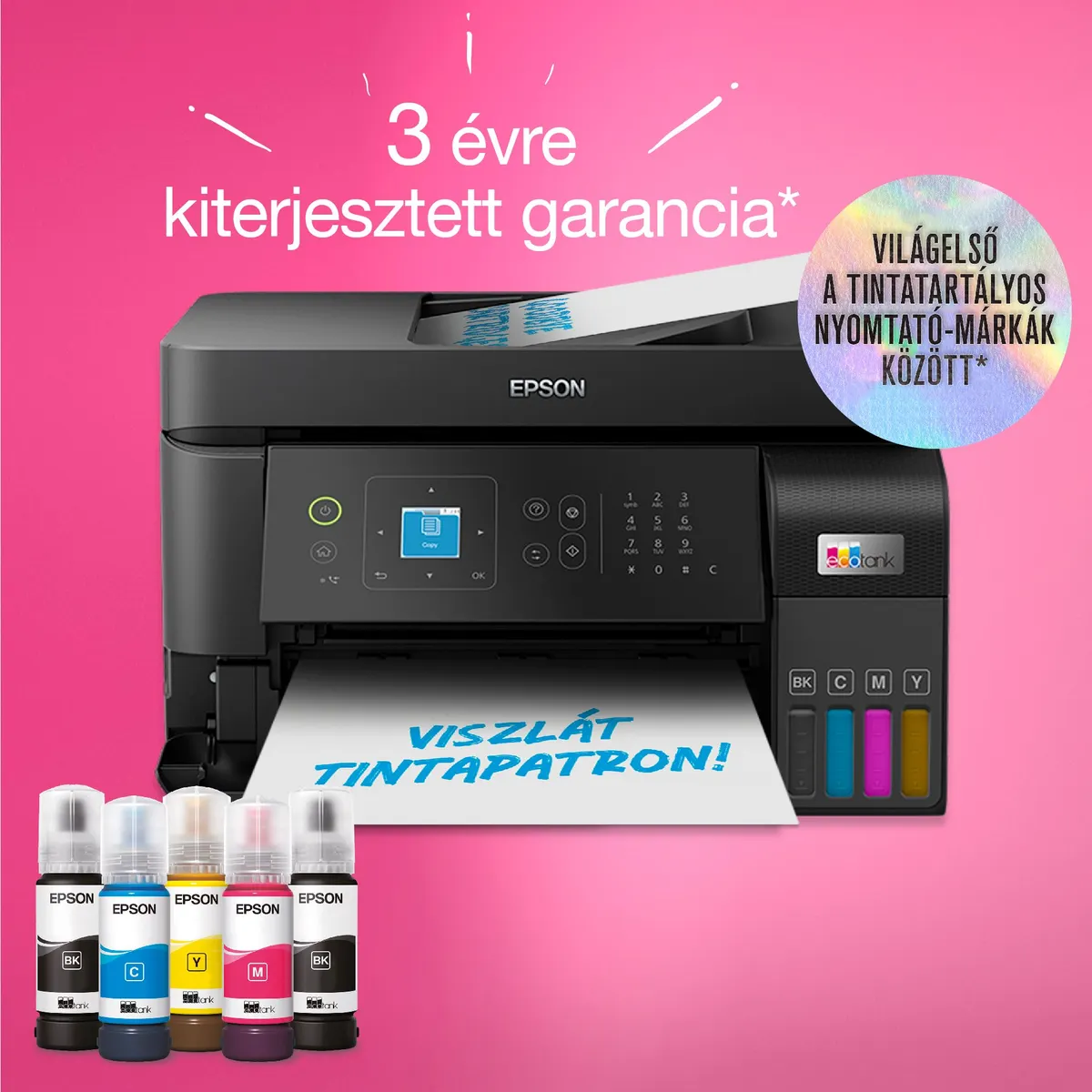 EPSON C11CK57403 EcoTank L5590 MFP, 30 lapos ADF, WiFi, LAN, Fax, 4800x1200 dpi #7