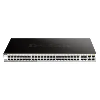 D-Link DGS-1210-52/E 52-portos L2 menedzselt kapcsoló 48x Gigabit RJ-45 és 4x SFP Combo portok 104 Gbps