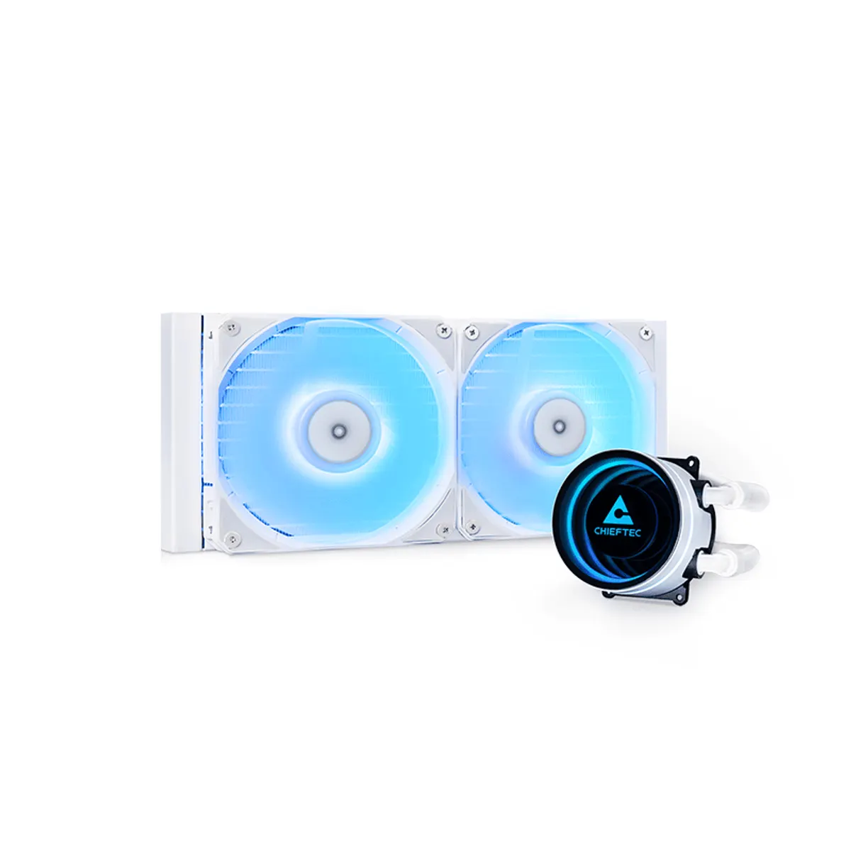 Chieftec CLC-240-RGB-W Iceberg 240 RGB fehér 2x120mm #4
