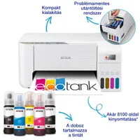 EPSON C11CJ67436 EcoTank L3276 tintasugaras multifunkciós Wi-Fi A4 színes fehér #2