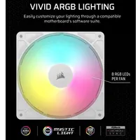 Corsair CO-9050186-WW rs140 argb 140mm pwm ventilátor fehér #3