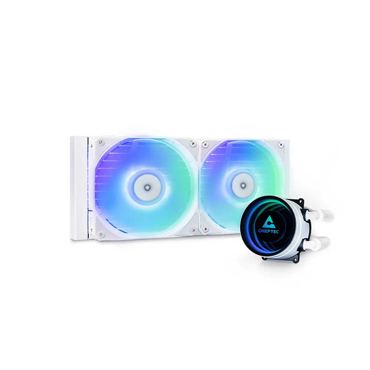 Chieftec CLC-240-RGB-W Iceberg 240 RGB fehér 2x120mm #1