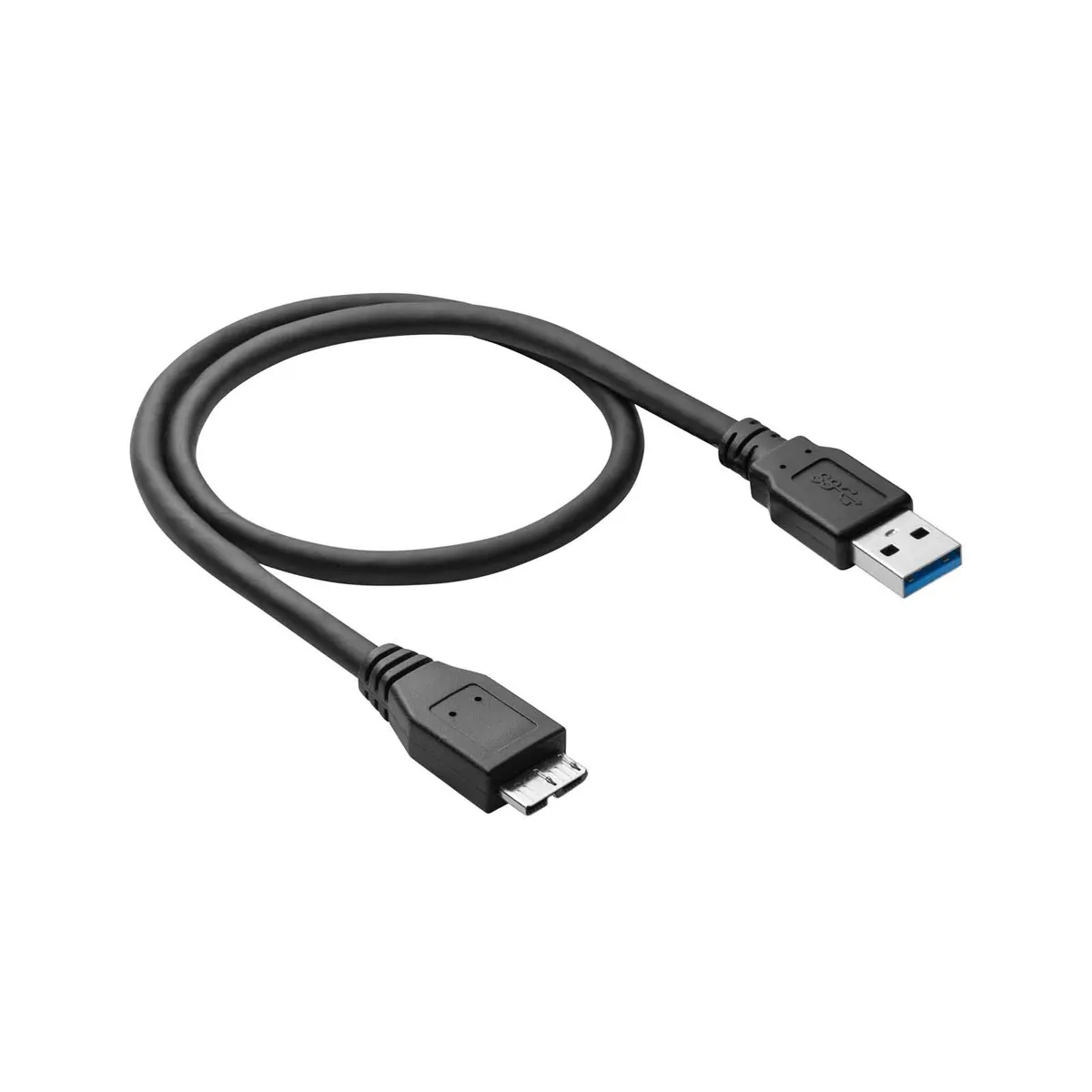 Akyga AK-USB-26 USB A és Micro USB B kábel USB 3.0 0,5m fekete #1