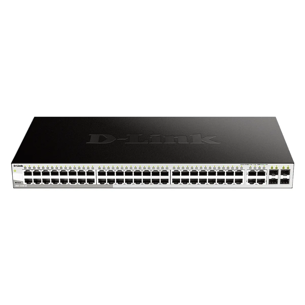 D-Link DGS-1210-52/E 52-portos L2 menedzselt kapcsoló 48x Gigabit RJ-45 és 4x SFP Combo portok 104 Gbps #1