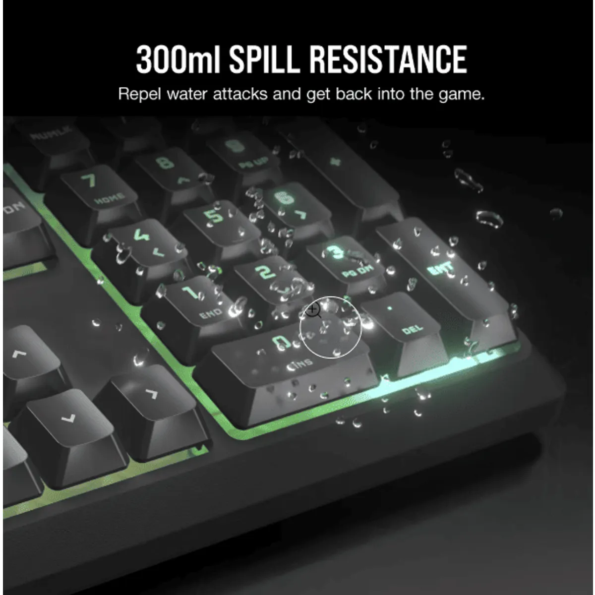 Corsair CH-9226D65-NA K55 core rgb membrános US kiosztás szürke #5