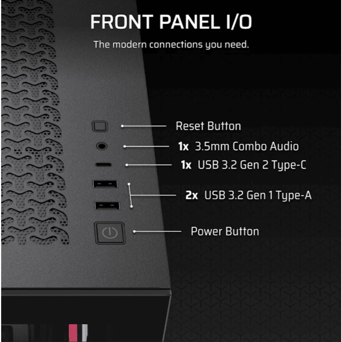 Corsair CC-9011324-WW 3500X LX-R iCUE LINK edzett üveg Mid-Tower ATX #4