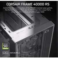 Corsair CC-9011313-WW Frame 4000D RS fehér edzett üveg moduláris 3 RS120 ventilátor #2