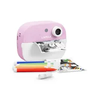 Lamax 8596687002502 InstaKid2 Play rózsaszín gyerek fényképezőgép - azonnali nyomtatás, 48Mpx, FullHD, microSD