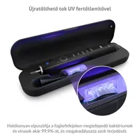 TrueLife 8595724901938 SonicBrush Clean70 UV fekete SmartPressure nyomásérzékelő SonicTrue technológia UV tok USB-C 5 mód 2 fej #2