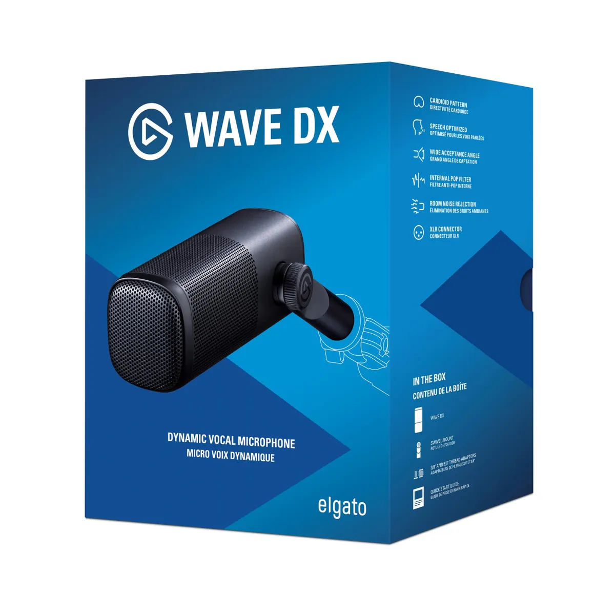 Corsair 10MAH9901 Elgato Wave DX dinamikus mikrofon cardioid 50-15000 Hz 600 ohm XLR kimenet #1