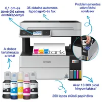 EPSON C11CJ88403 EcoTank L6490 4 szín tintasugaras kétoldalas fax WiFi LAN 6,1 cm érintőképernyő #2