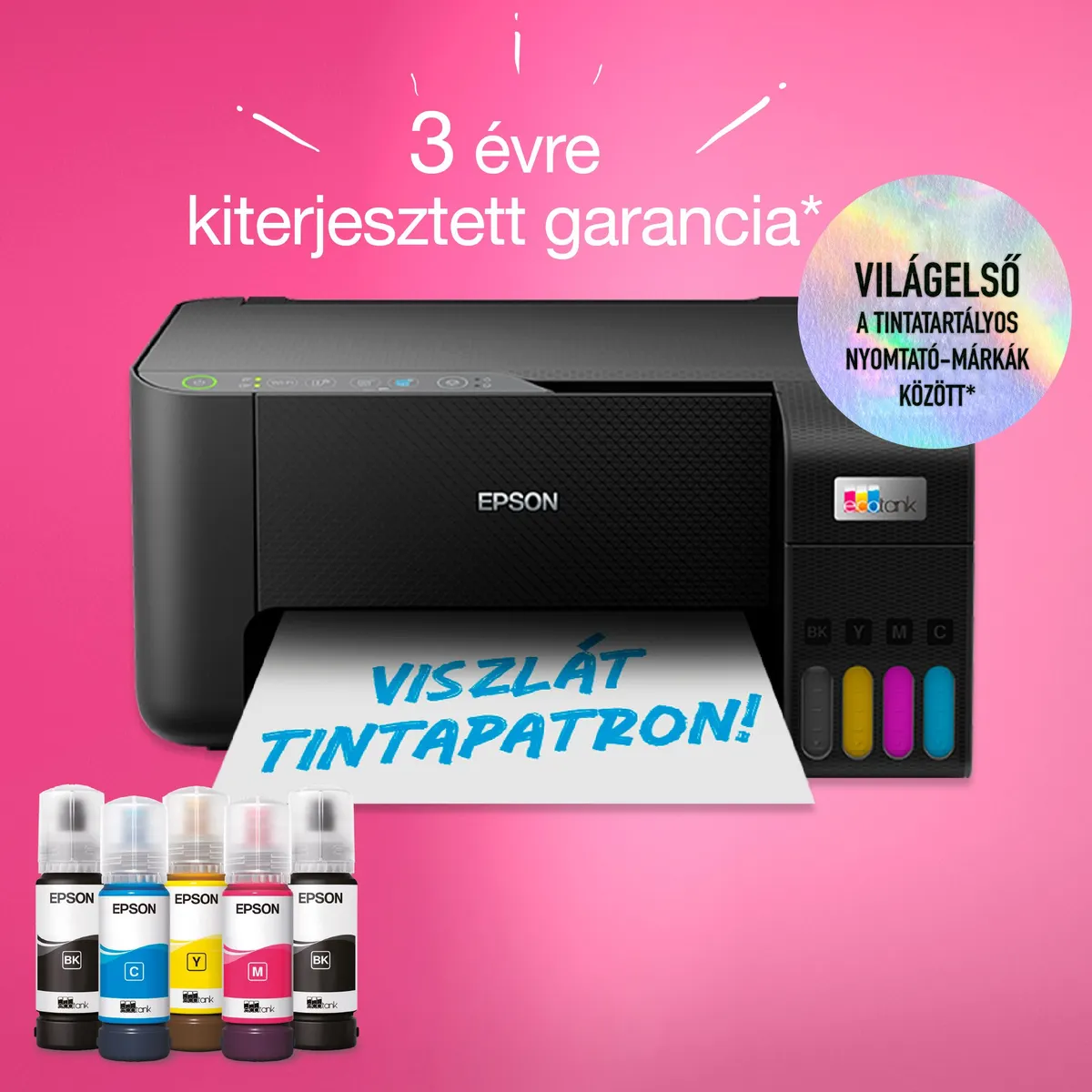 Epson C11CJ67434 EcoTank L3270 multifunkciós tintasugaras WiFi USB A4 színes 5760x1440 DPI #7