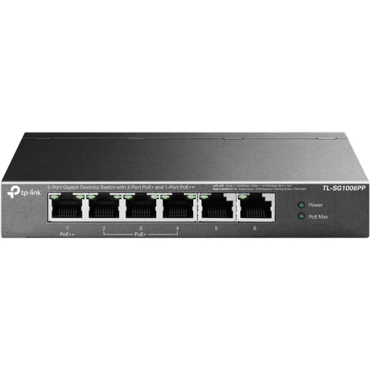 TP-Link TL-SG1006PP 6-portos gigabites asztali kapcsoló 64 W PoE #1