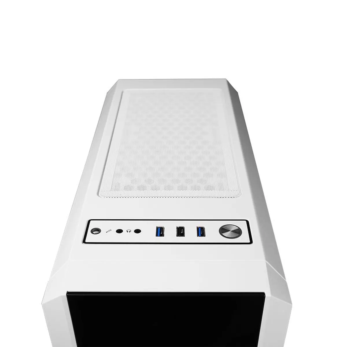 Chieftec GL-03W-OP Scorpion 3 fehér ARGB ventilátorok, edzett üveg oldalpanel, ATX, mATX, Mini ITX kompatibilis, előlap 3x120mm, hátul 1x120mm #3