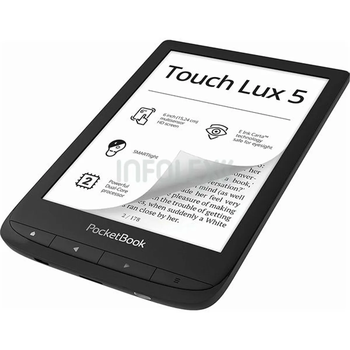 PocketBook PB634-A-WW Verse Pro 6" E Ink Carta 1072x1448 300dpi 16GB ROM 1GB RAM microSD 32GB WiFi Bluetooth 4.0 IPX8 azúrkék #1