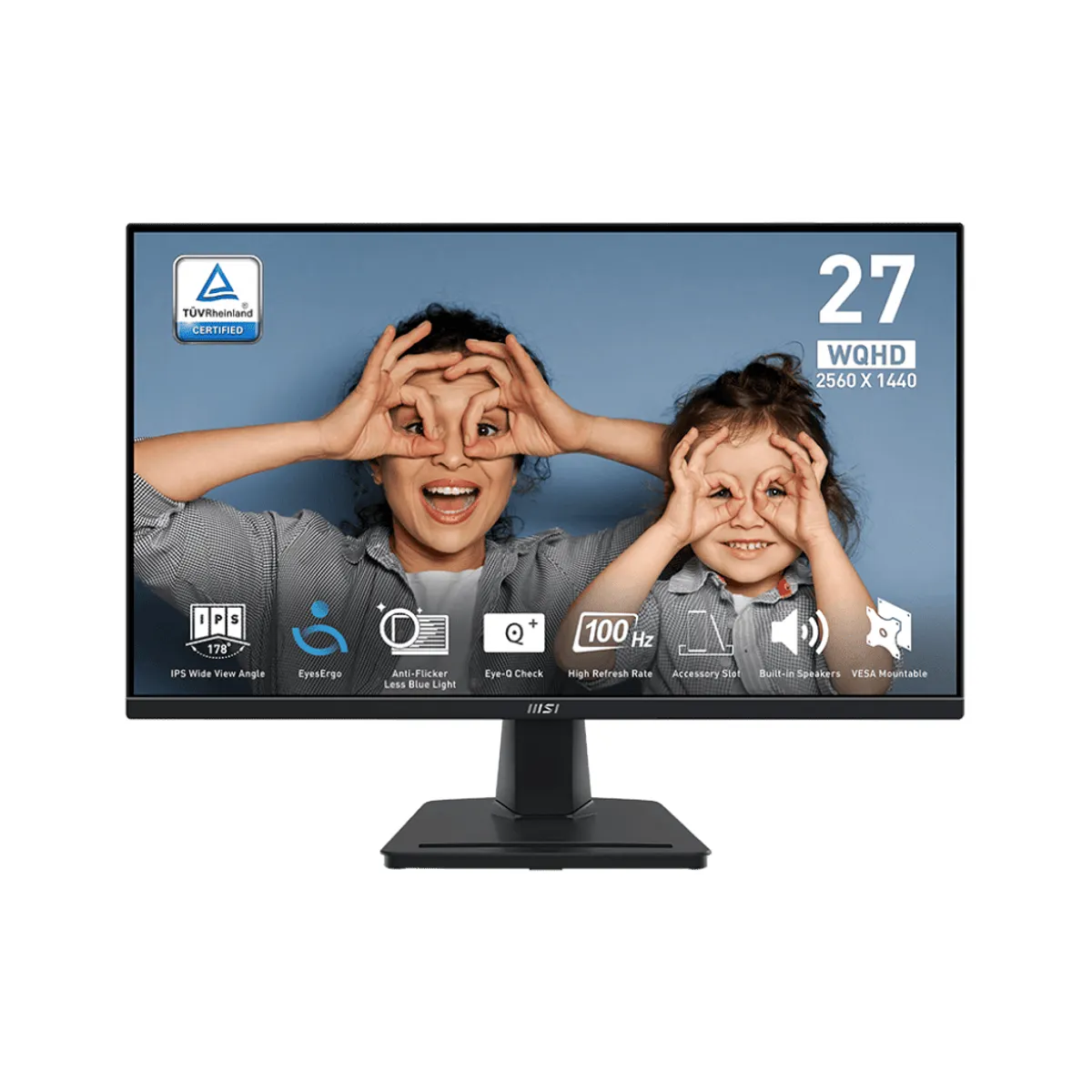 MSI PRO MP275Q MP275Q IPS 27" QHD 2560x1440 100 Hz matt HDMI 2 DisplayPort 1 #1