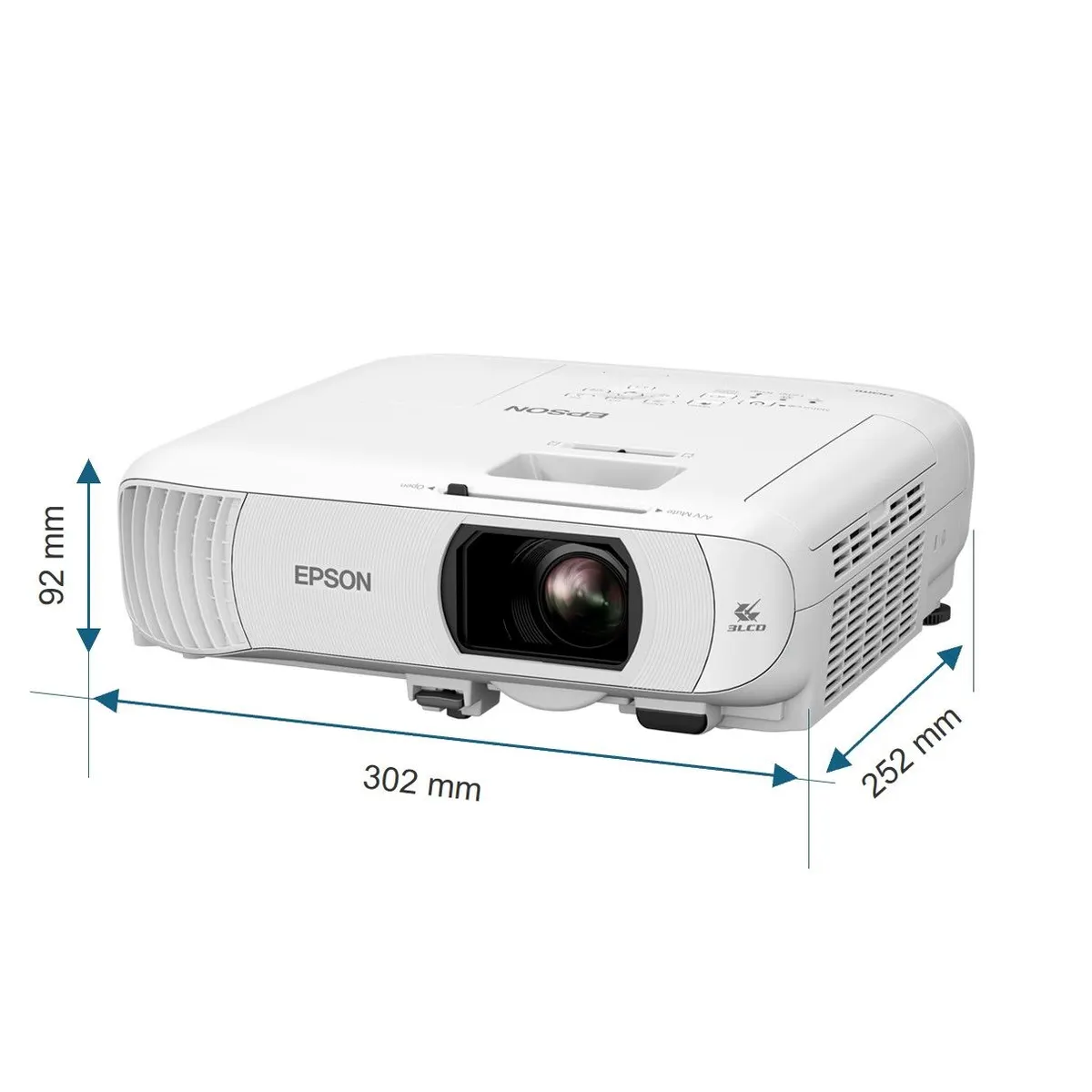 Epson V11HB63040 EH-TW840 3LCD 4000 lumen Full HD 2x HDMI USB-A USB-B 337" vetítés trapézkorrekció 30 2W hang #5