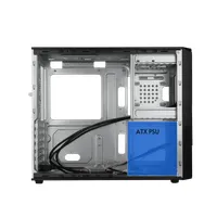 Chieftec UC-03B-OP UC-03B táp nélküli ATX torony fekete 1x5,25" 2x3,5" 2x2,5" 2x USB 3.2, Audio, SD kártyaolvasó #3
