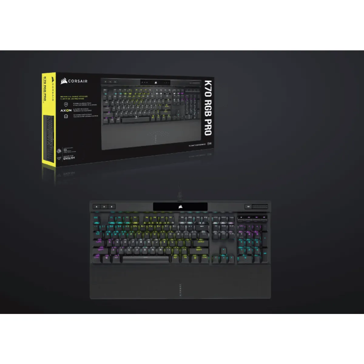 Corsair CH-9109414-NA K70 RGB PRO Mechanikus billentyűzet CHERRY MX SPEED, NKRO, 8MB, USB 3.0, 50 profil, csuklótámasz #5