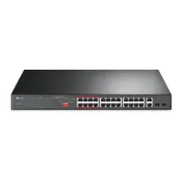 TP-Link TL-SL1226P 24-portos PoE kapcsoló 250 W 2 db Gigabit RJ45 2 db combo SFP