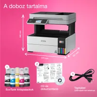 EPSON C11CJ88403 EcoTank L6490 4 szín tintasugaras kétoldalas fax WiFi LAN 6,1 cm érintőképernyő #4