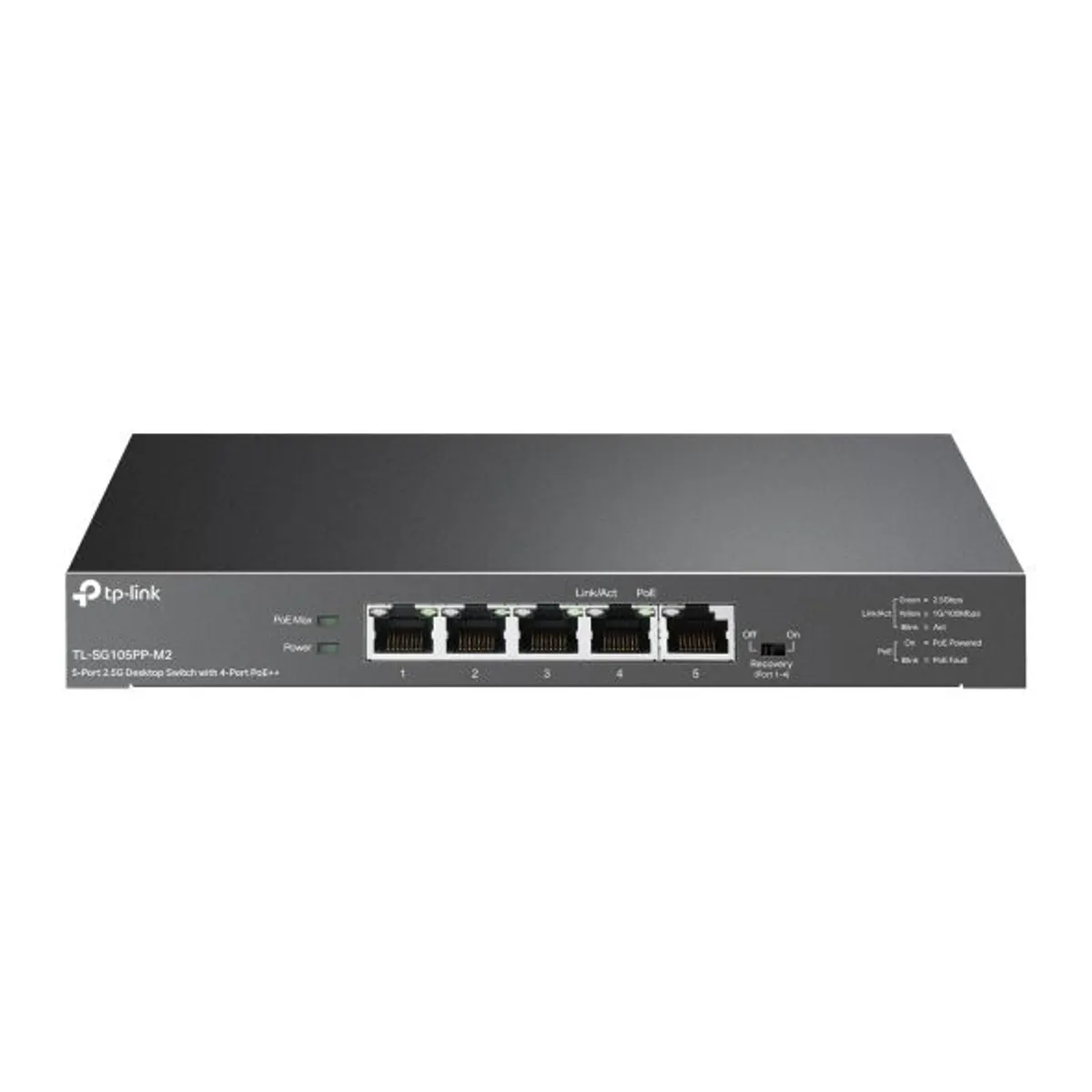 TP-Link TL-SG105PP-M2 5-portos 2,5G asztali kapcsoló 4 PoE portok #1