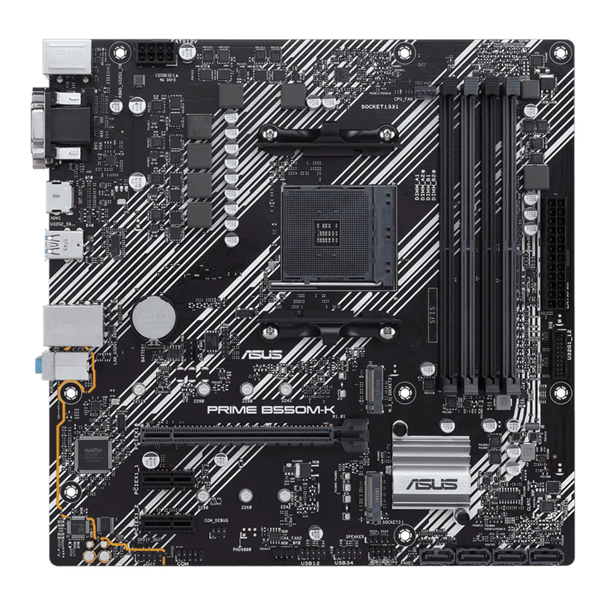 ASUS Prime B550M-K am4 microatx 4xddr4 128gb raid gigabit #3