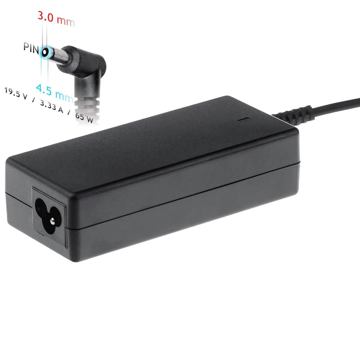 Akyga AK-ND-58 notebook tápegység 19.5V 3.33A 65W 4.5x3.0 mm DELL pin csatlakozó #1