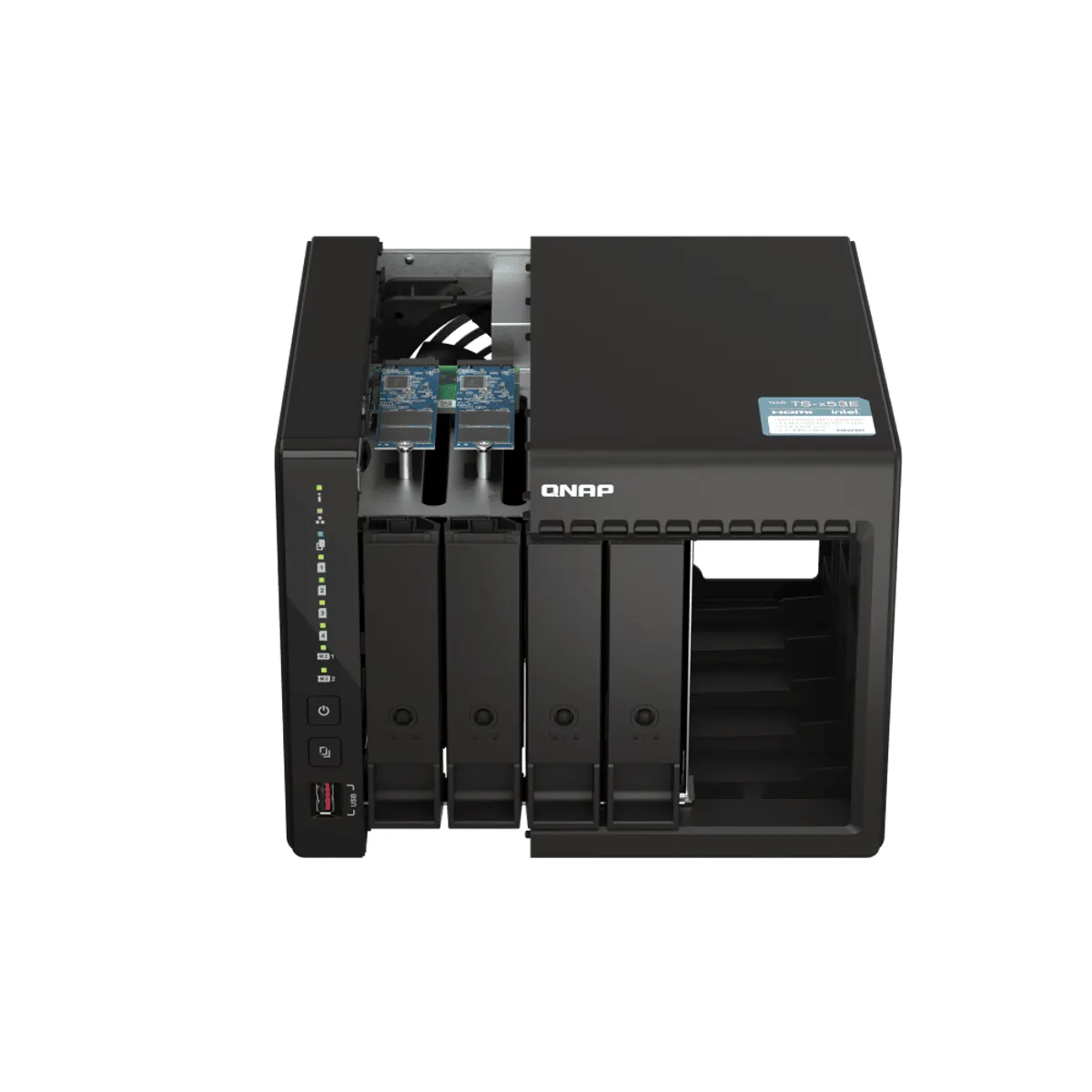 QNAP TS-453E-8G TS-453E 4-fiókos NAS 8 GB RAM 2x 2,5 GbE 2x M.2 2280 PCIe Gen3 HDMI 2x 1.4b #3